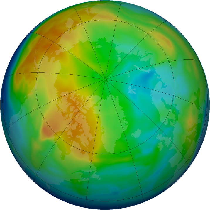 Arctic ozone map for 30 December 2005